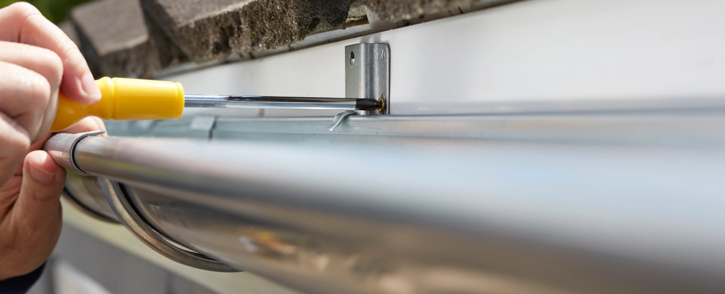 close up of a gutter guard installation santa clara ca